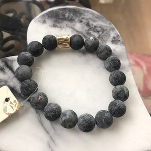 Howlite stretch bracelet. Great for stacking! NWT